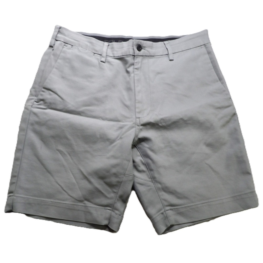 Polo Ralph Lauren Performance Golf Shorts Men 32 Gray FlatFront Activewear Chino